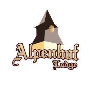 Logo for Alpenhof Lodge located in Mammoth Lakes. European chalet-style lodging