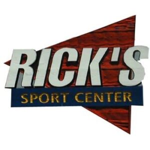 logo for Rick's Sport center, fishing store in Mammoth Lakes